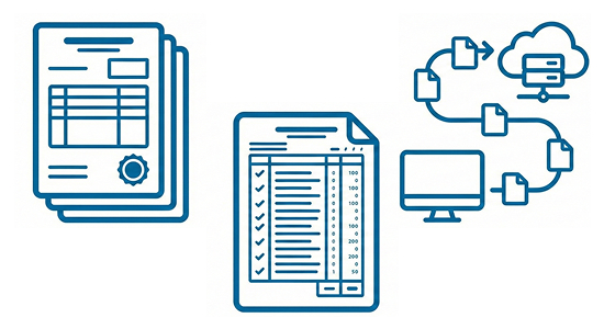 国保連請求業務の関連帳票イメージ